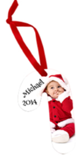 Candy Cane Ornament 2-Sided Aluminum