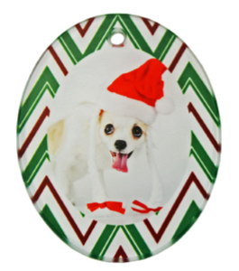 Oval Portrait Glass 1-Sided Ornament
