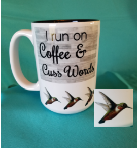 Run on Coffee Hummingbird