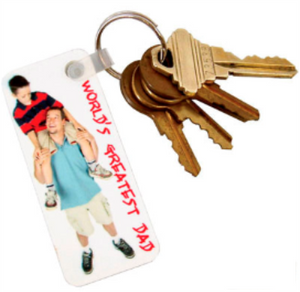 Rectangle Rubber Key Chain